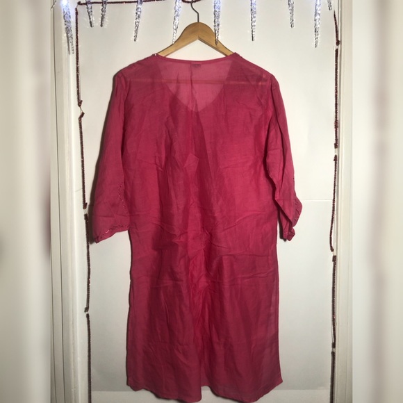 ✨PINK FREE SIZE BLOUSE %100 COTTON - Picture 5 of 6